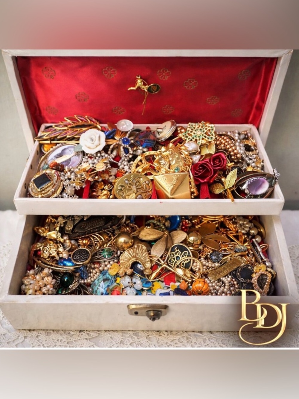 2 lb Estate Sale Jewelry Lot | Most Wearable | Elite Discovery Mix - Picture 8 of 9